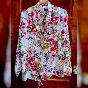 Liz Claiborne Floral Blouse